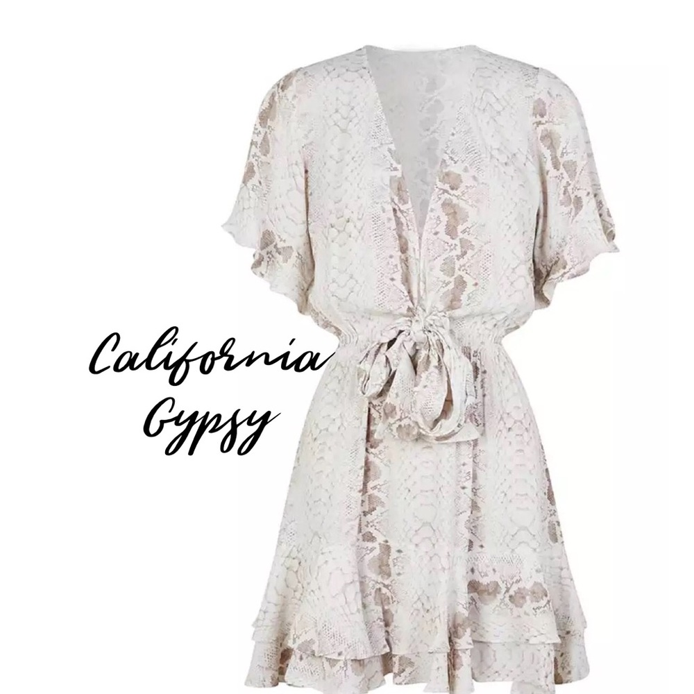 Snakeskin Western Boho Dress - Picture 6 of 14